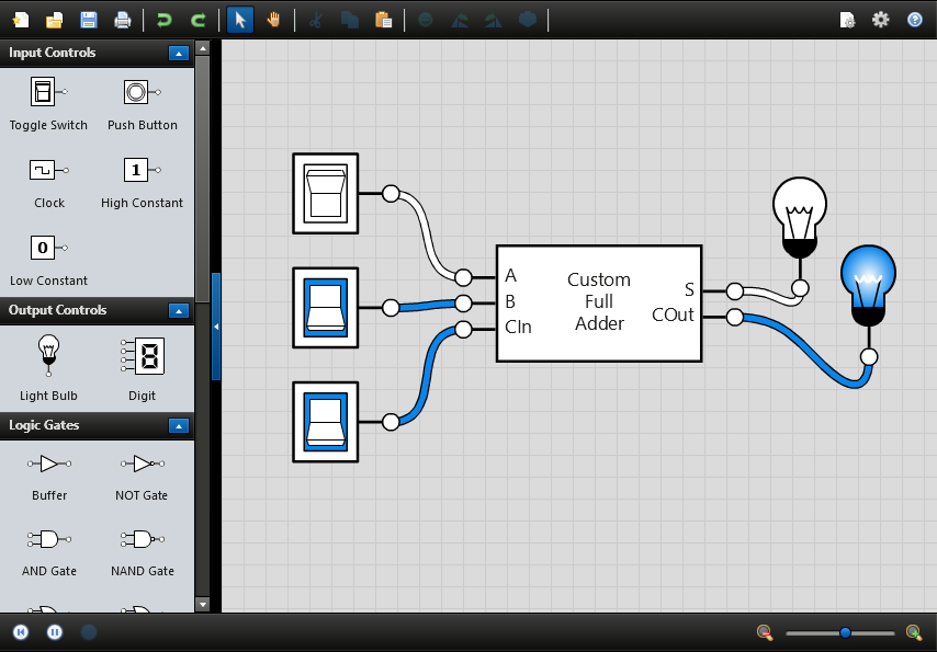 Let students experiment in a "no worries" simulation where undo is a click away — before building physical circuits.