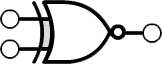 ANSI / IEEE XNOR Gate symbol